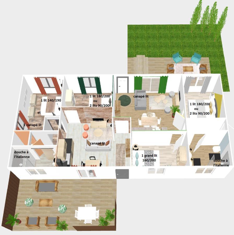 Le Cottage Duo Vigne Rouge Sauna Gaillac Entre Albi-Toulouse & Les Cottages Du Tarn Brens  Eksteriør bilde