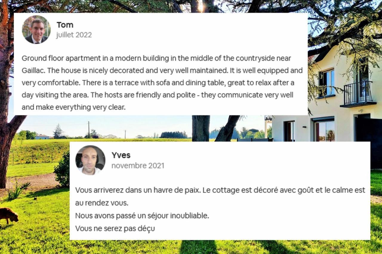 Le Cottage Duo Vigne Rouge Sauna Gaillac Entre Albi-Toulouse & Les Cottages Du Tarn Brens  Eksteriør bilde